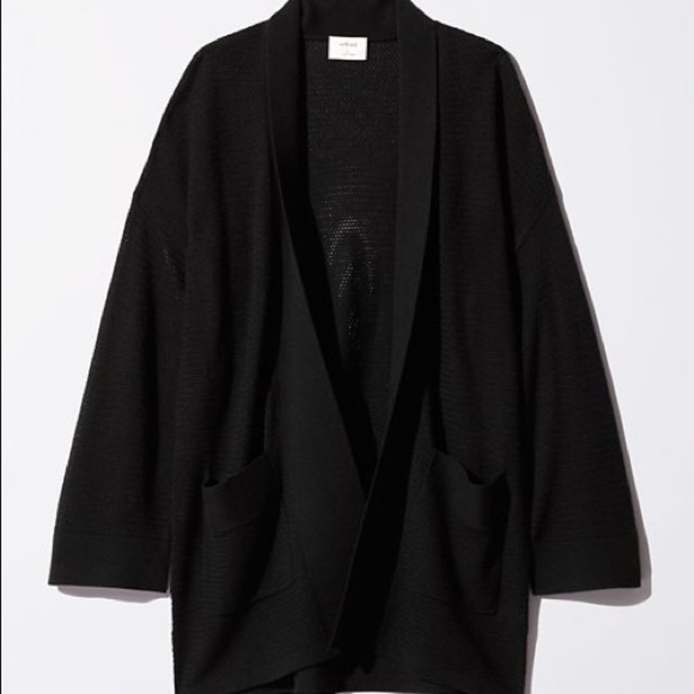 Aritzia Wilfred Free Copernic Sweater, Black Knit